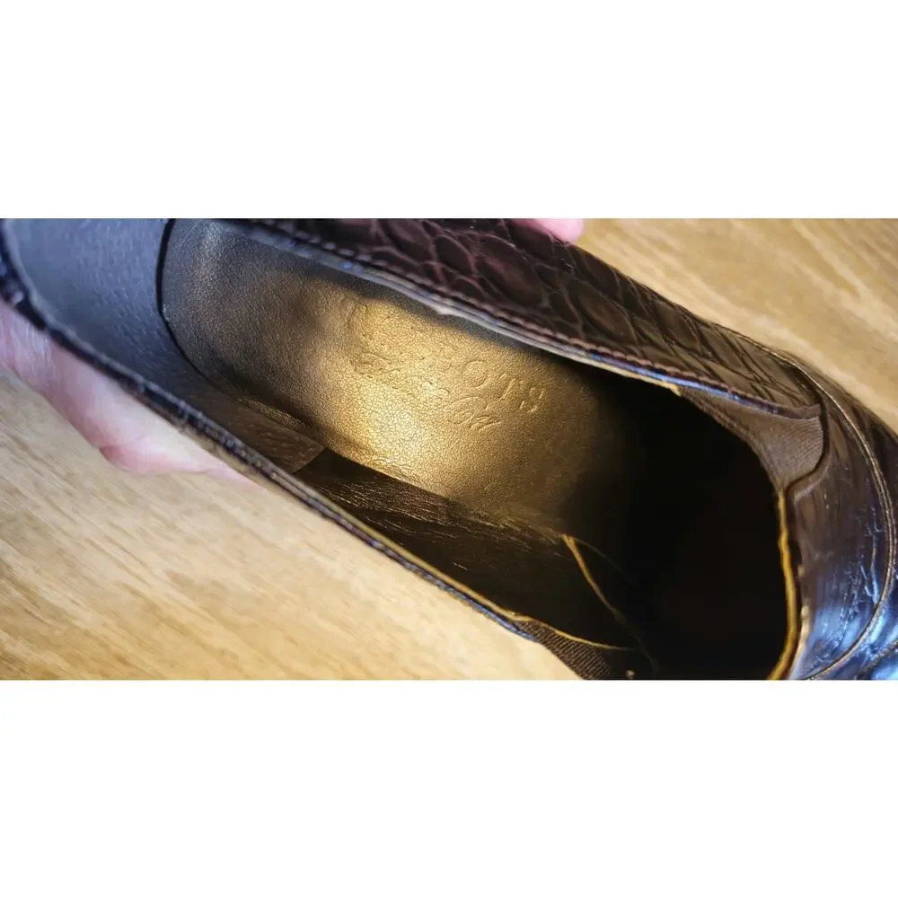 Talbots Heels Womens Size 7B Leather Pointed Toe